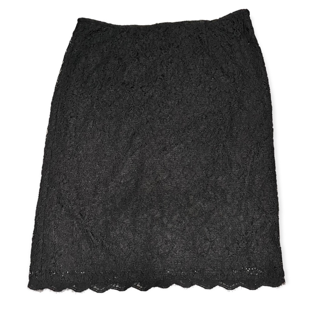 Coldwater Creek Black Lace Pencil Dress size 16